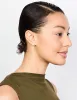 Gold Plated Diamante Marquise Huggie Earrings sold by lovisa