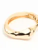 Gold Skinny Wave Wrist Cuff sold by lovisa
