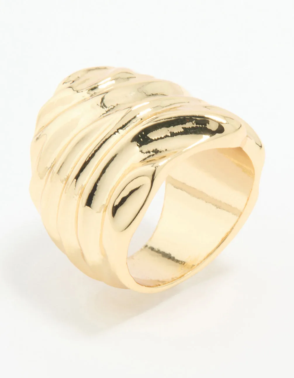 Gold Plated Molten Face Ring sold by lovisa product image thumbnail 2