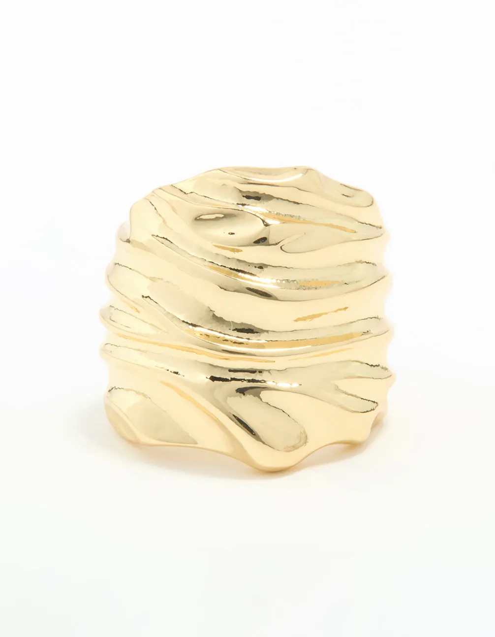 Gold Plated Molten Face Ring sold by lovisa product image thumbnail 3