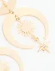 Gold Celestial Diamante Drop Earrings sold by lovisa