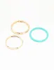 Gold & Blue Bangles 3-Pack sold by lovisa