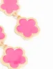 Gold Pink Triple Flower Drop Earrings sold by lovisa