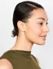 Gold Plated Cubic Zirconia & Pearl Bow Drop Earrings sold by lovisa