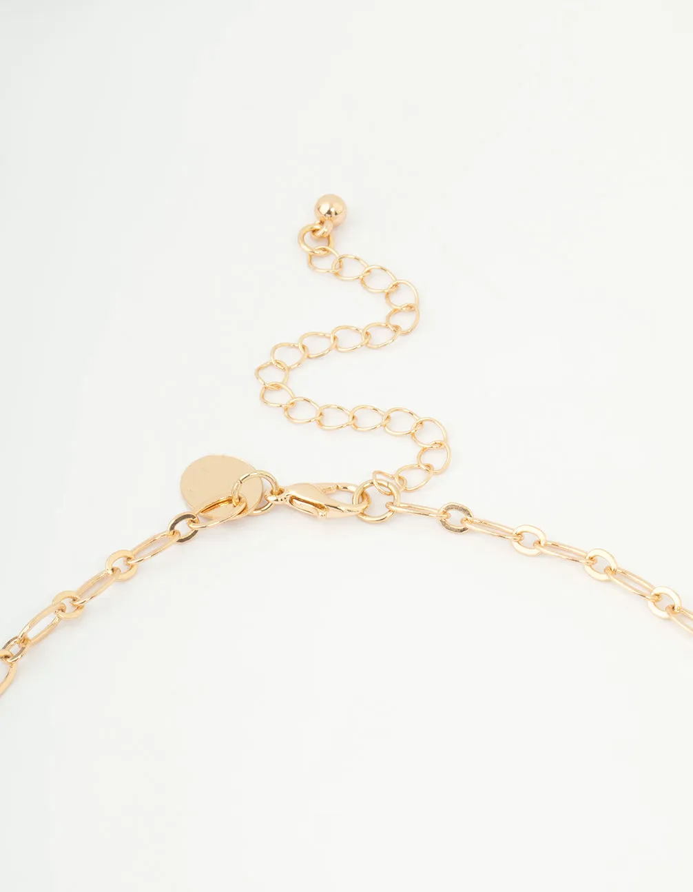 Gold Molten Disc Long Necklace sold by lovisa product image thumbnail 5