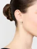 Gold Plated Cubic Zirconia Cluster Hoop Earrings sold by lovisa