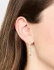 Gold Plated Round & Oval Stone Drop Earrings sold by lovisa