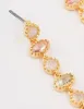 Gold Plated Round & Oval Stone Drop Earrings sold by lovisa