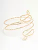 Gold Molten Twisted Arm Cuff sold by lovisa