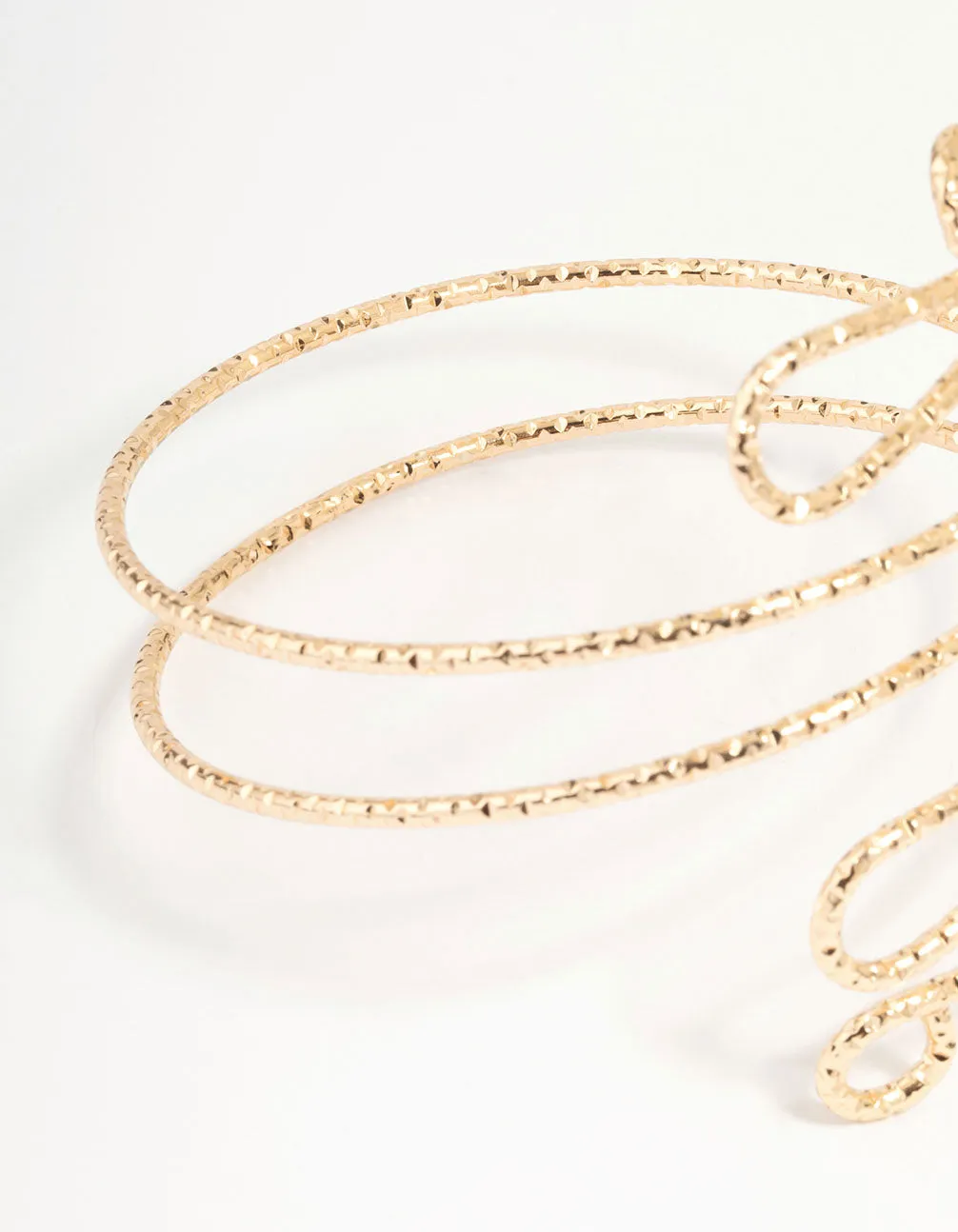 Gold Molten Twisted Arm Cuff sold by lovisa product image thumbnail 3