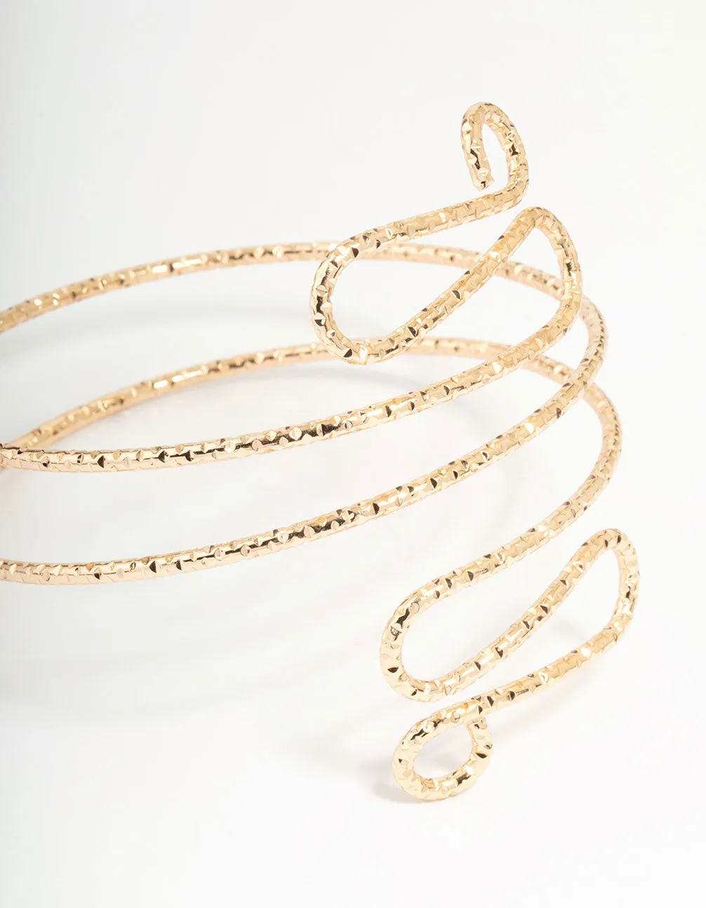 Gold Molten Twisted Arm Cuff sold by lovisa product image thumbnail 2