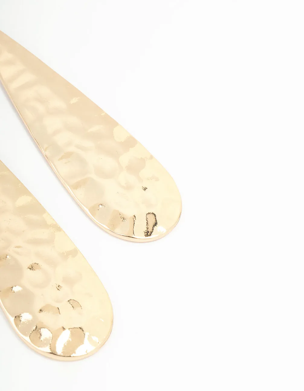 Gold Molten Teardrop Earrings sold by lovisa product image thumbnail 5