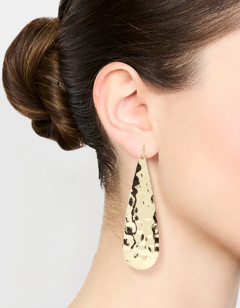 Gold Molten Teardrop Earrings sold by lovisa product image thumbnail 2