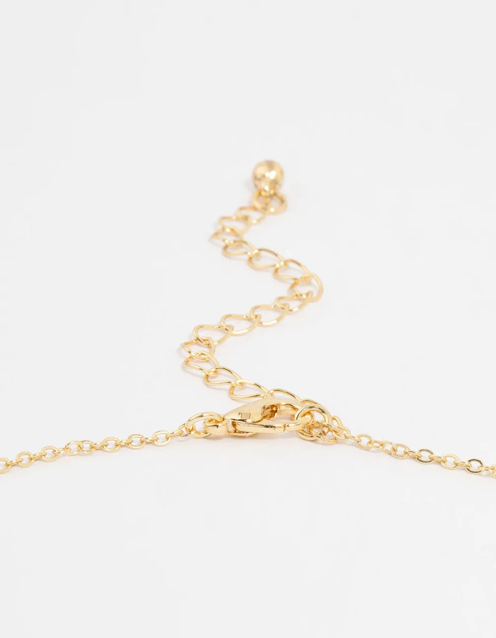 Gold Plated Cubic Zirconia Cross Pendant Necklace sold by lovisa product image thumbnail 5