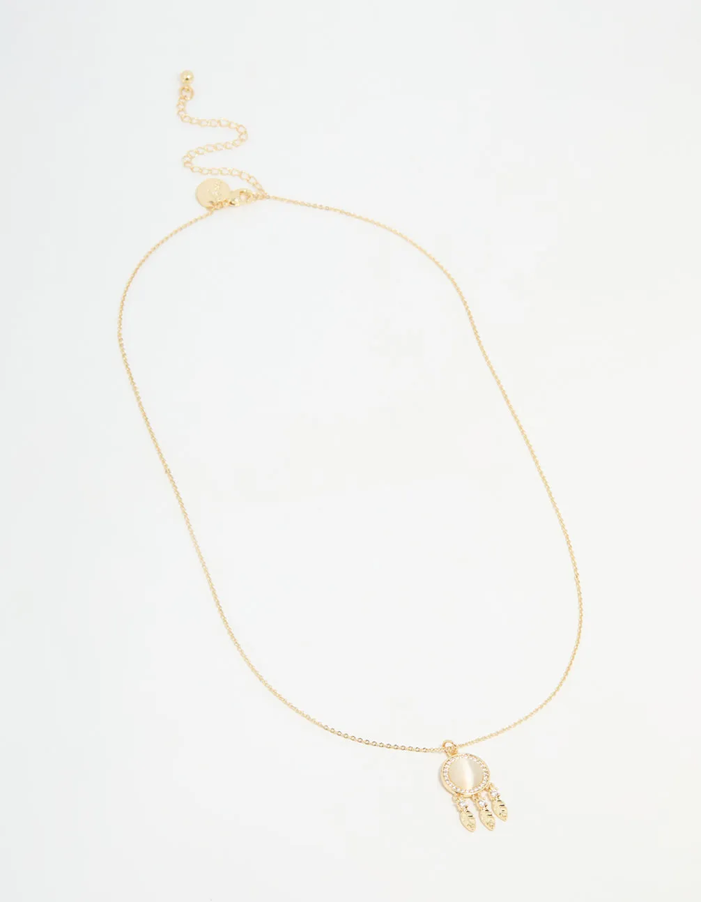 Gold Plated Dream Catcher Necklace sold by lovisa product image thumbnail 4
