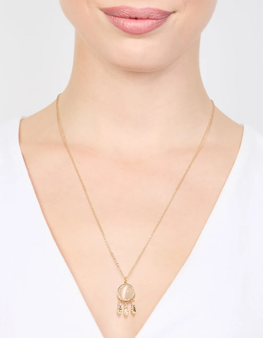 Gold Plated Dream Catcher Necklace sold by lovisa product image thumbnail 2