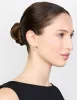 Gold Plated Diamante Marquise Herringbone Hoop Earrings sold by lovisa