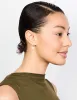 Gold Plated Diamante Heart Hoop Earrings sold by lovisa