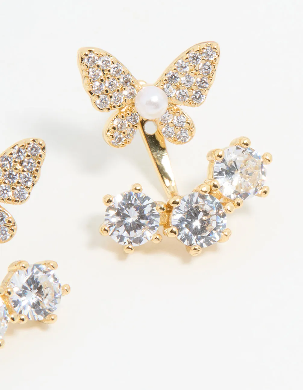 Gold Plated Butterfly Jacket Earrings sold by lovisa product image thumbnail 5