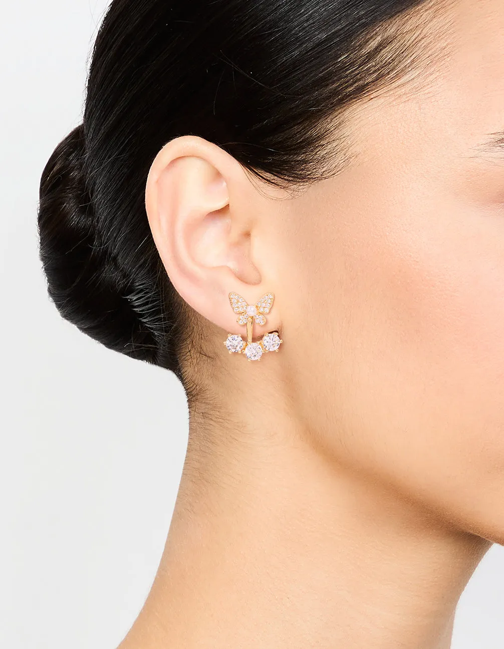 Gold Plated Butterfly Jacket Earrings sold by lovisa product image thumbnail 2