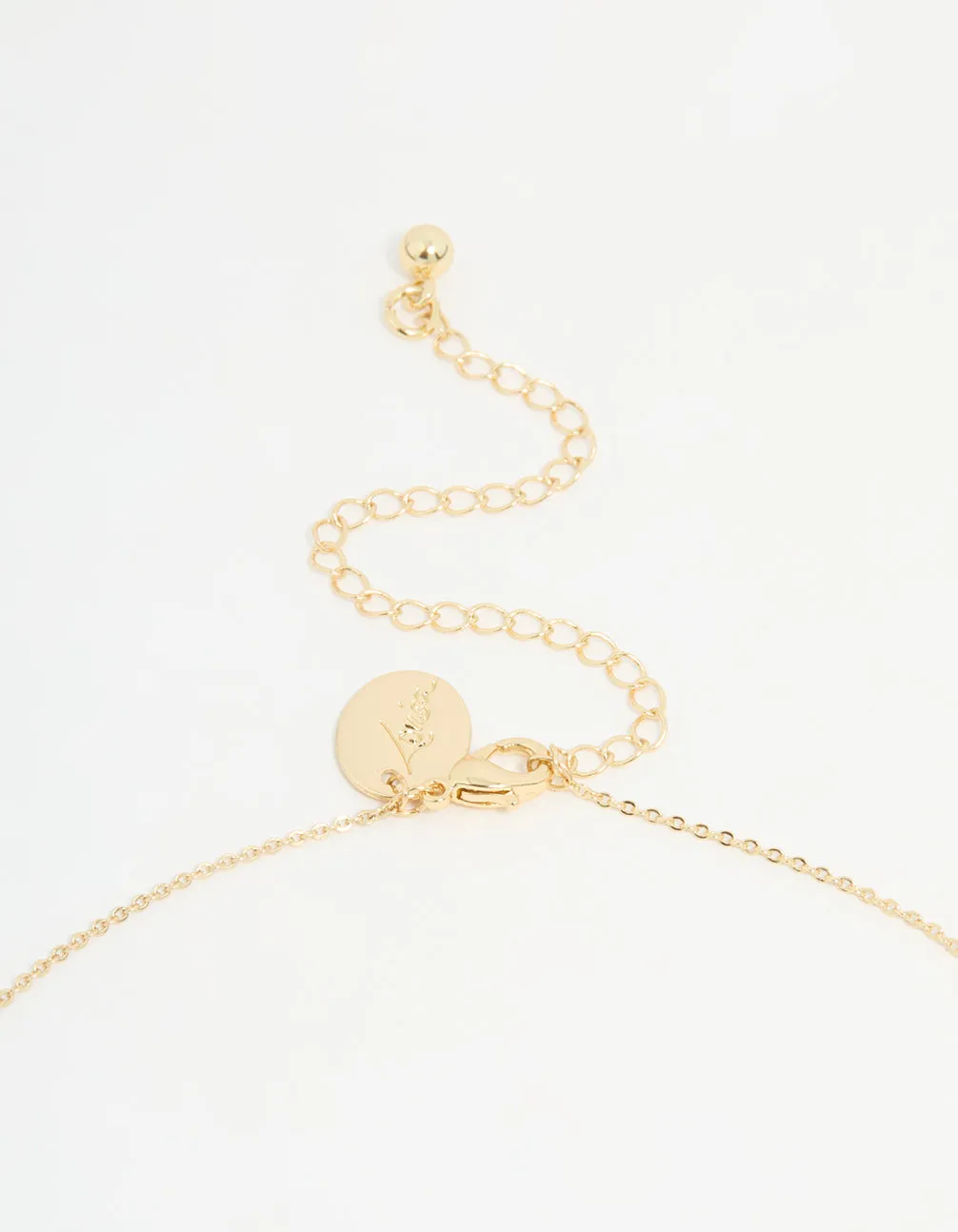 Gold Plated Mini Heart Banner Necklace sold by lovisa product image thumbnail 5