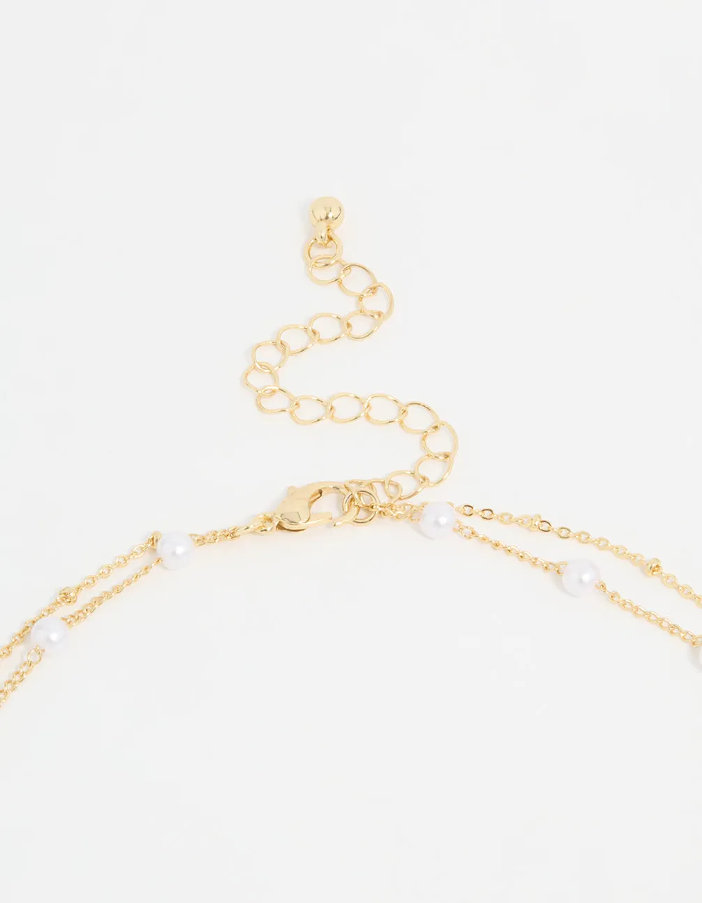 Gold Plated Pearl Butterfly Layered Necklace sold by lovisa product image thumbnail 3