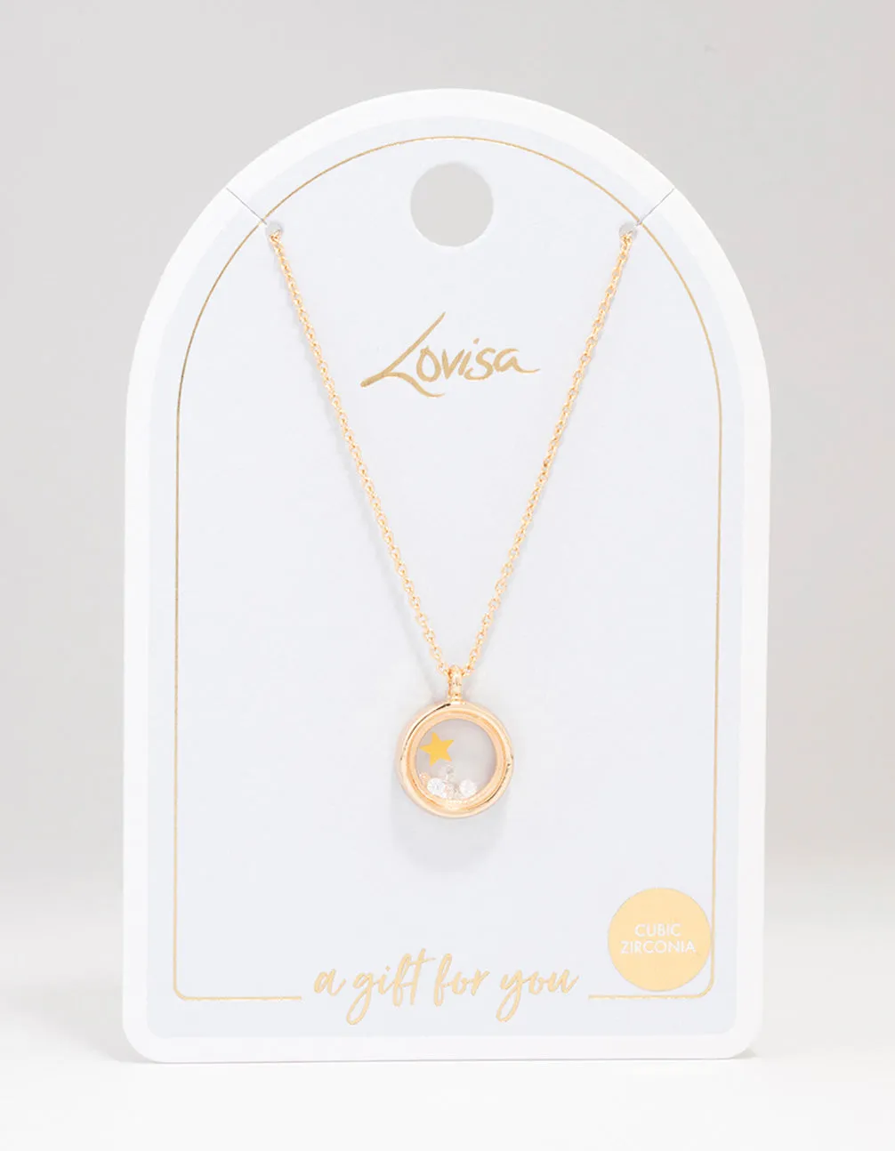 Gold Diamante Shaker Star Pendant Necklace sold by lovisa product image thumbnail 3