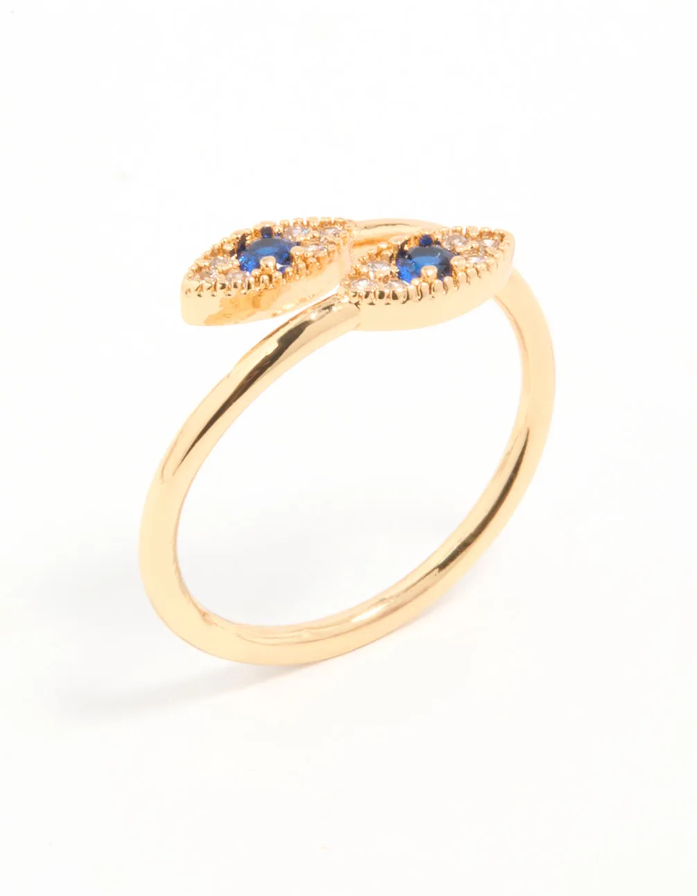 Gold Plated Evil Eye Wrap Ring sold by lovisa product image thumbnail 2