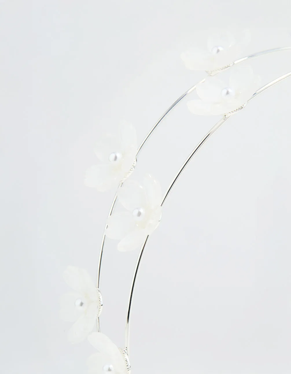 Silver Pearl Small Flower Headband sold by lovisa product image thumbnail 2