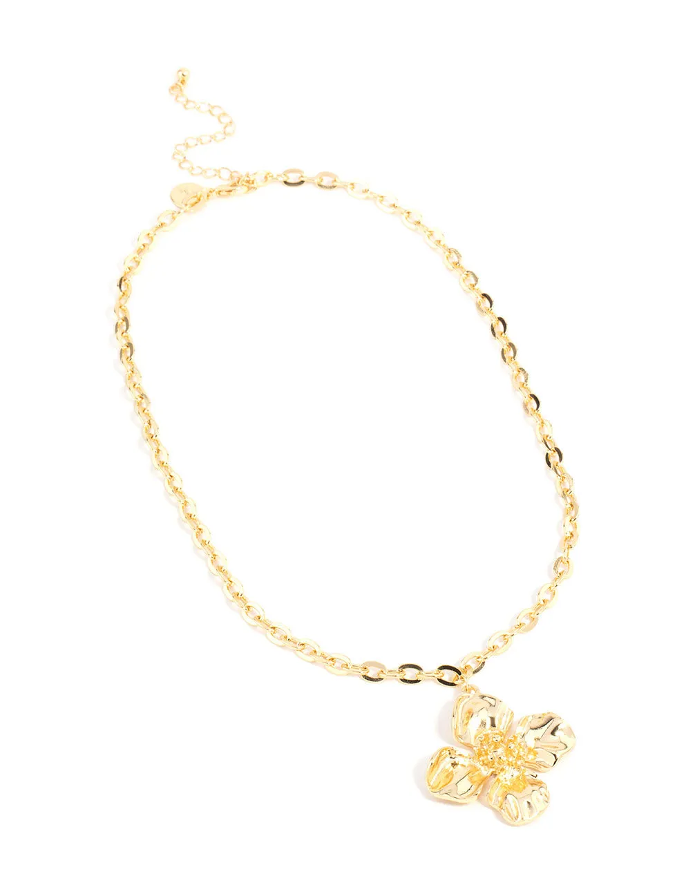 Gold Plated Flower Pendant Necklace sold by lovisa product image thumbnail 4