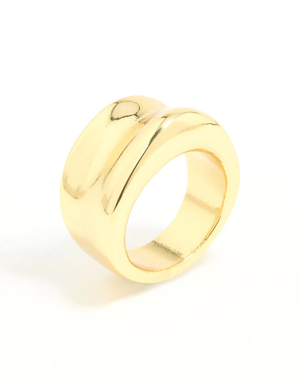 Gold Plated Smooth Statement Ring sold by lovisa product image thumbnail 2