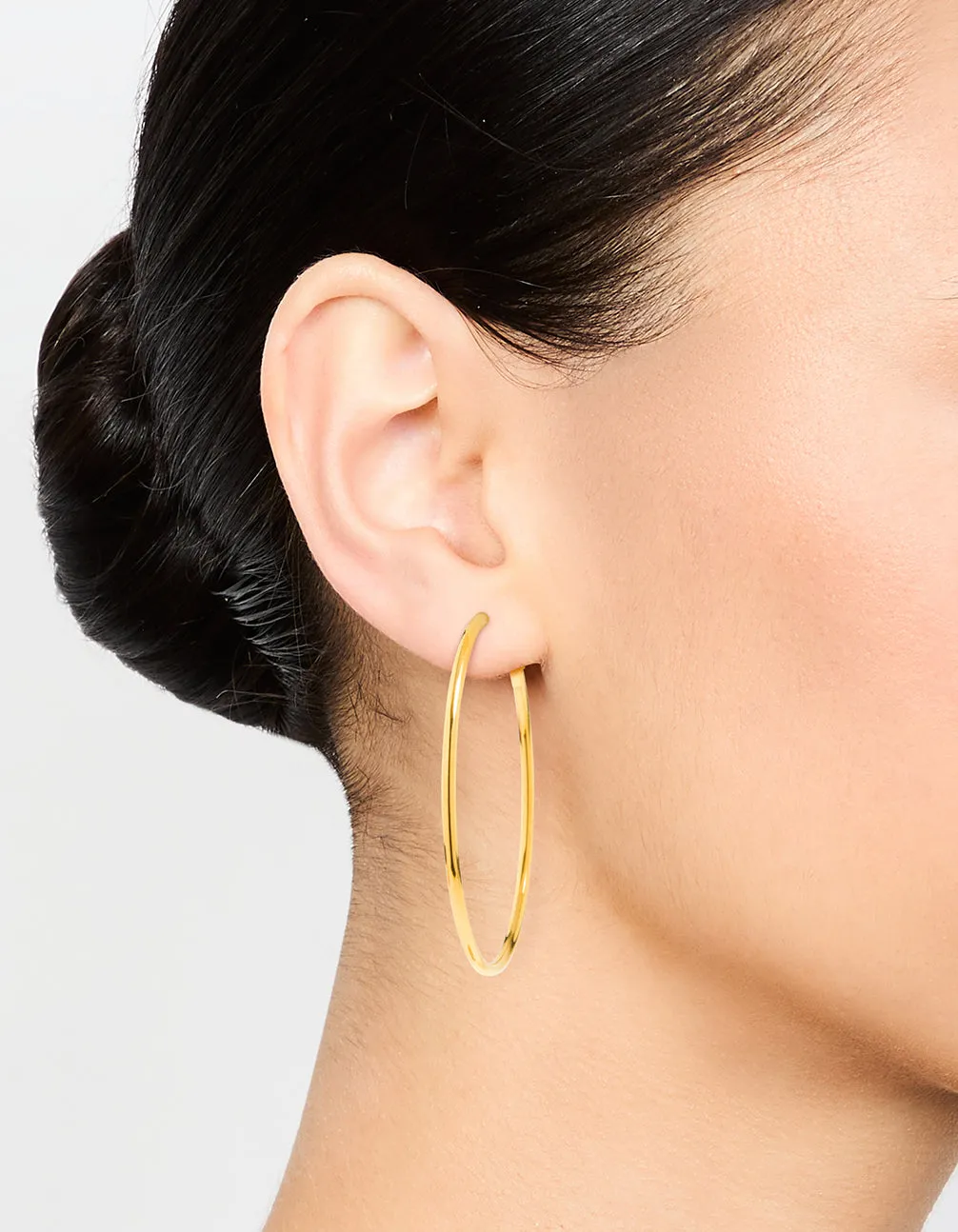 Gold Plated Surgical Steel Hoop Earrings 50 MM sold by lovisa product image thumbnail 2