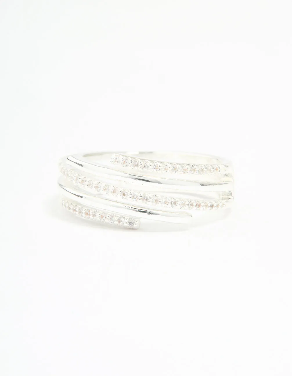 Silver Plated Cubic Zirconia Dainty Wrap Ring sold by lovisa product image thumbnail 3