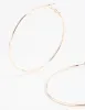Rose Gold Classic Hoop Earrings sold by lovisa