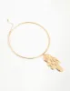 Gold Molten Pendant Choker sold by lovisa