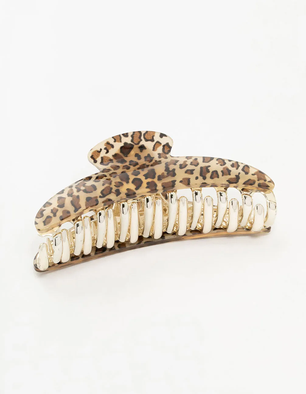 Leopard Print Curved Hair Claw Clip sold by lovisa product image thumbnail 2