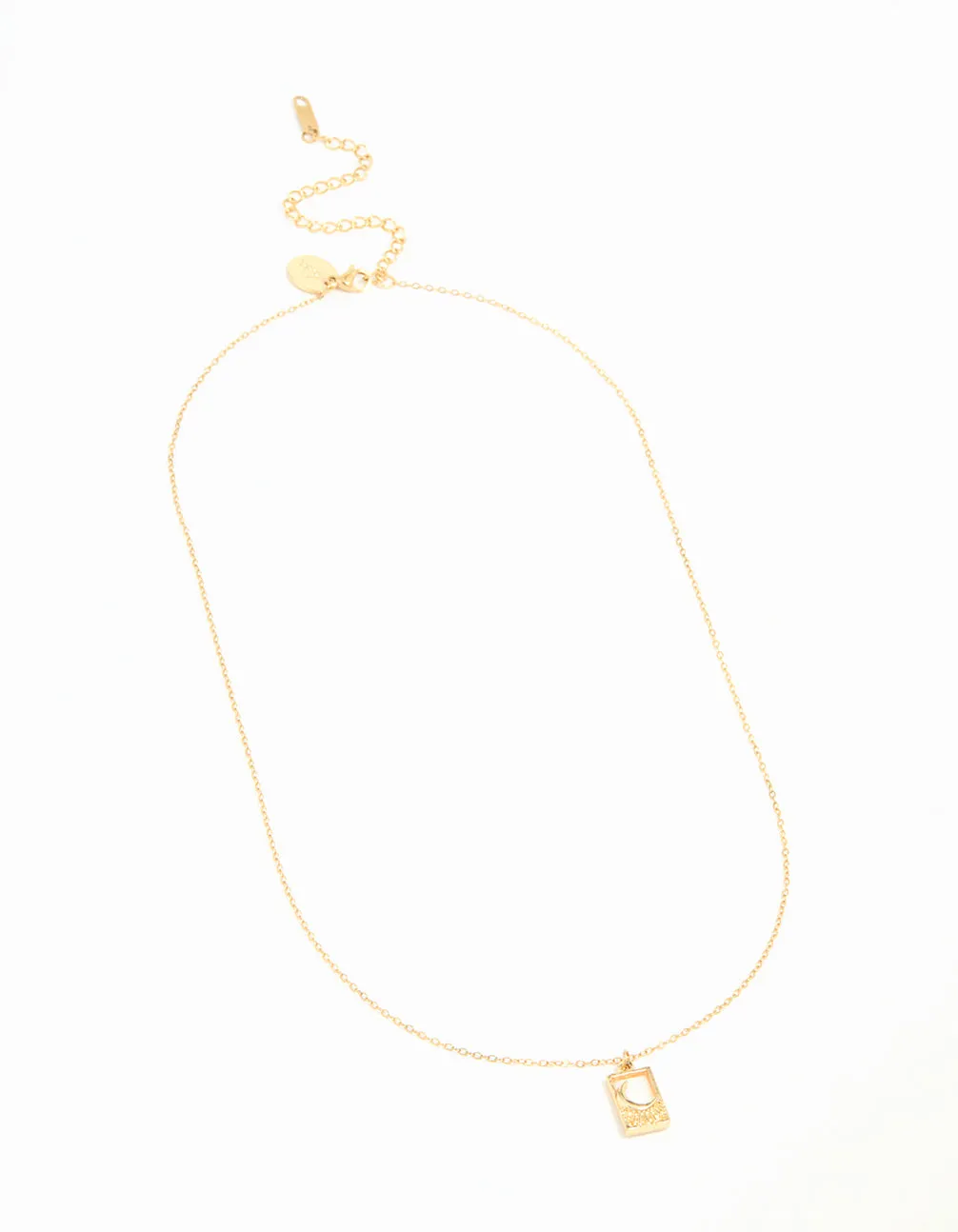 Waterproof Gold Plated Stainless Steel Moon Pendant Necklace sold by lovisa product image thumbnail 4