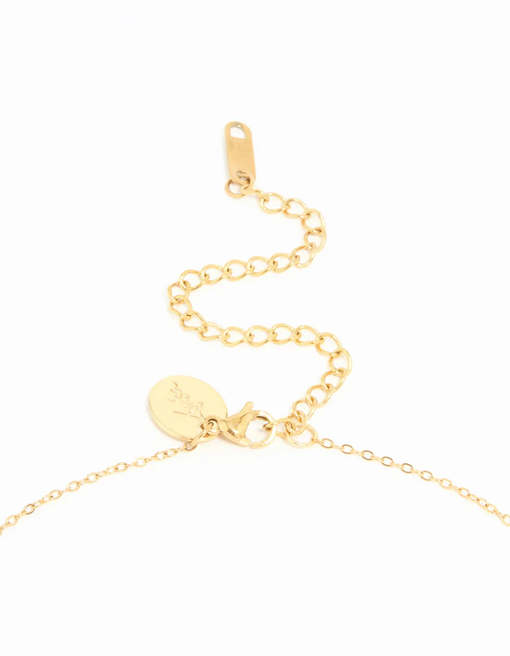 Waterproof Gold Plated Stainless Steel Moon Pendant Necklace sold by lovisa product image thumbnail 5