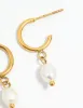 Waterproof Gold Plated Stainless Steel Pearl Dainty Earrings 2-Pack sold by lovisa