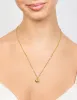 Waterproof Gold Plated Stainless Steel Cubic Zirconia Puffy Heart Necklace sold by lovisa