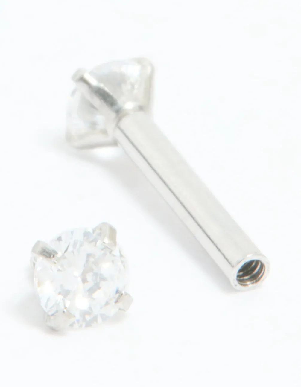 Surgical Steel Cubic Zirconia Reversible Flat Back Stud sold by lovisa product image thumbnail 2