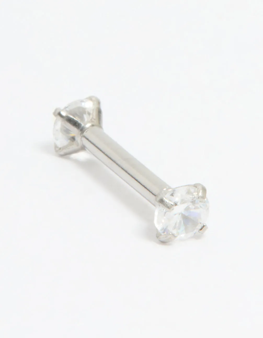 Surgical Steel Cubic Zirconia Reversible Flat Back Stud sold by lovisa