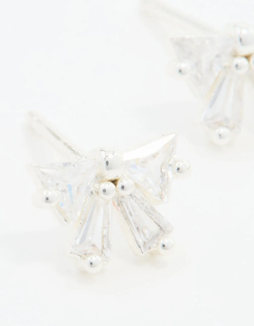 Sterling Silver Cubic Zirconia Bow Stud Earrings sold by lovisa product image thumbnail 2