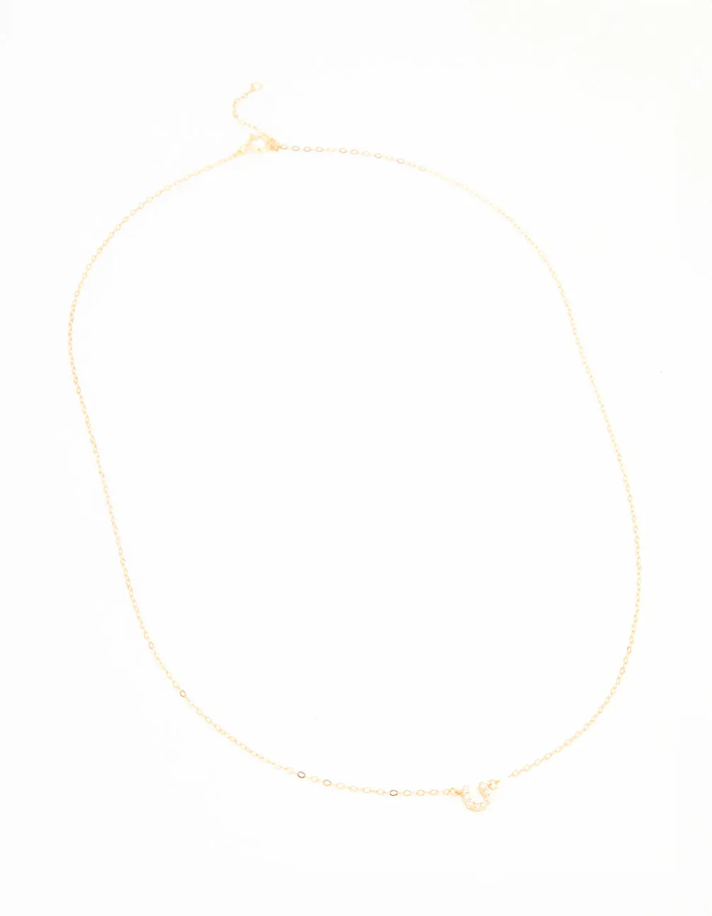 Gold Plated Sterling Silver Cubic Zirconia Horseshoe Necklace sold by lovisa product image thumbnail 2