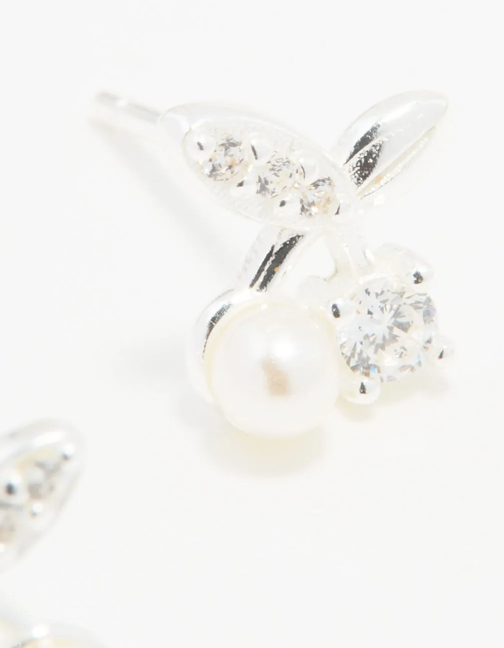 Sterling Silver Cubic Zirconia Cherry Stud Earrings sold by lovisa product image thumbnail 3