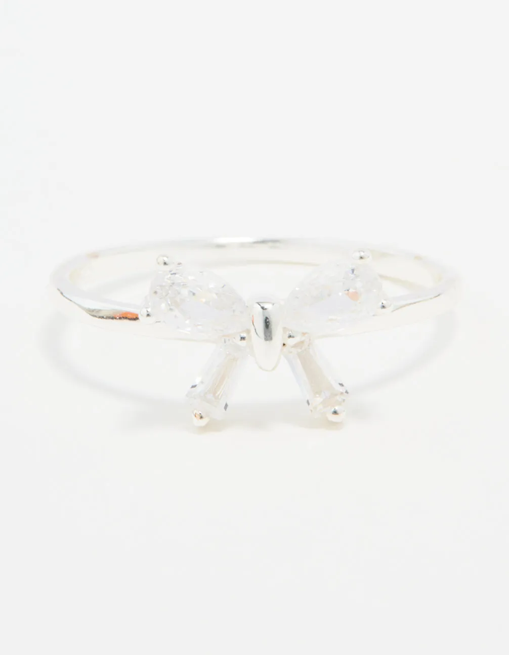 Sterling Silver Cubic Zirconia Bow Crystal Ring sold by lovisa product image thumbnail 3