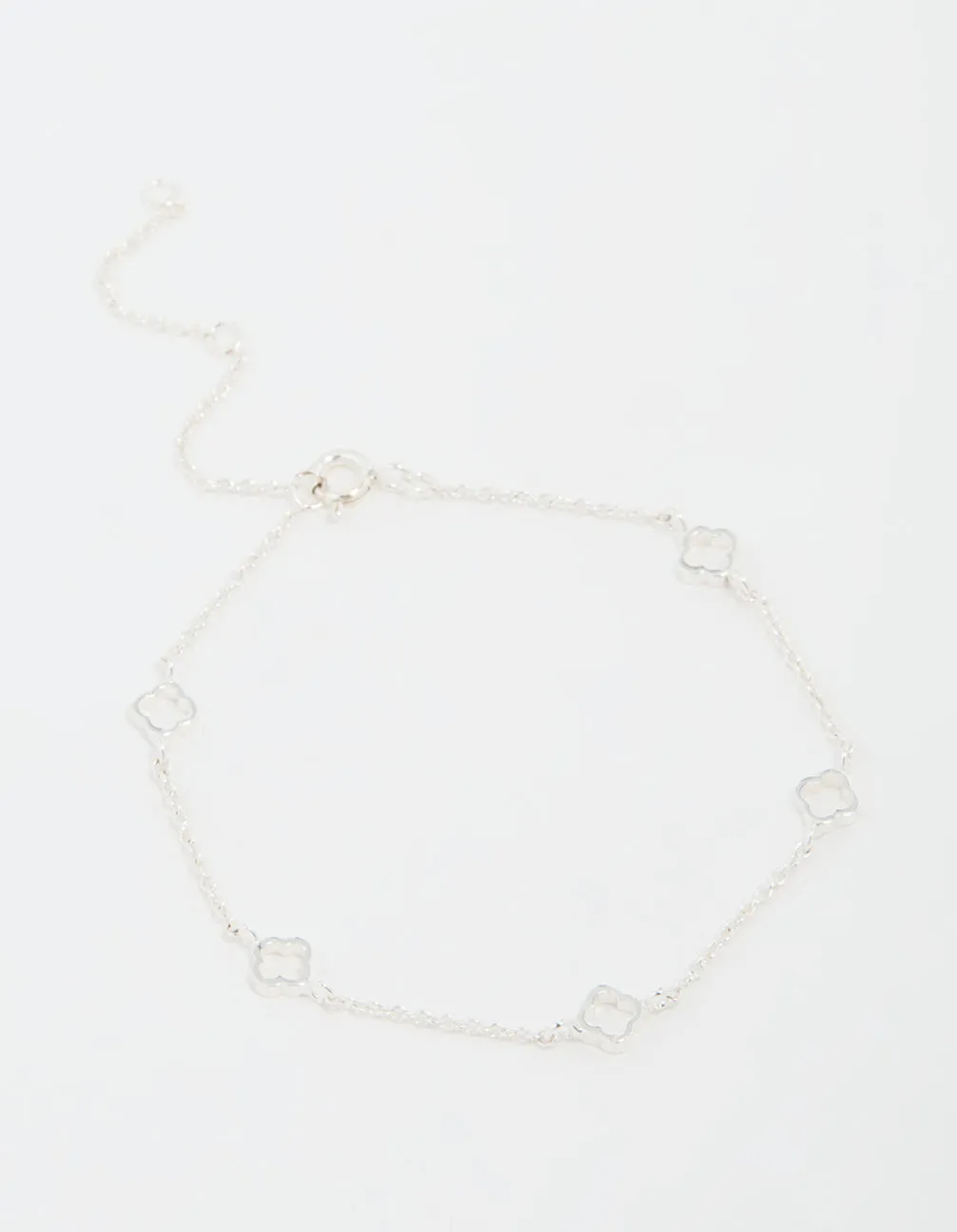 Sterling Silver Hollow Flower Bracelet sold by lovisa