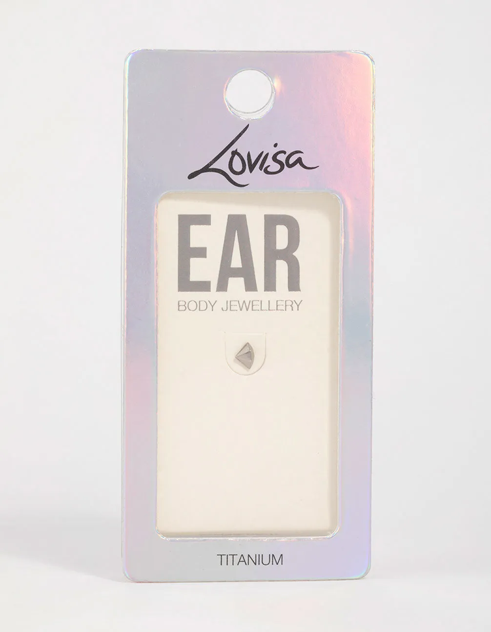 Titanium Diamond Shaped Flat Back Stud sold by lovisa product image thumbnail 3