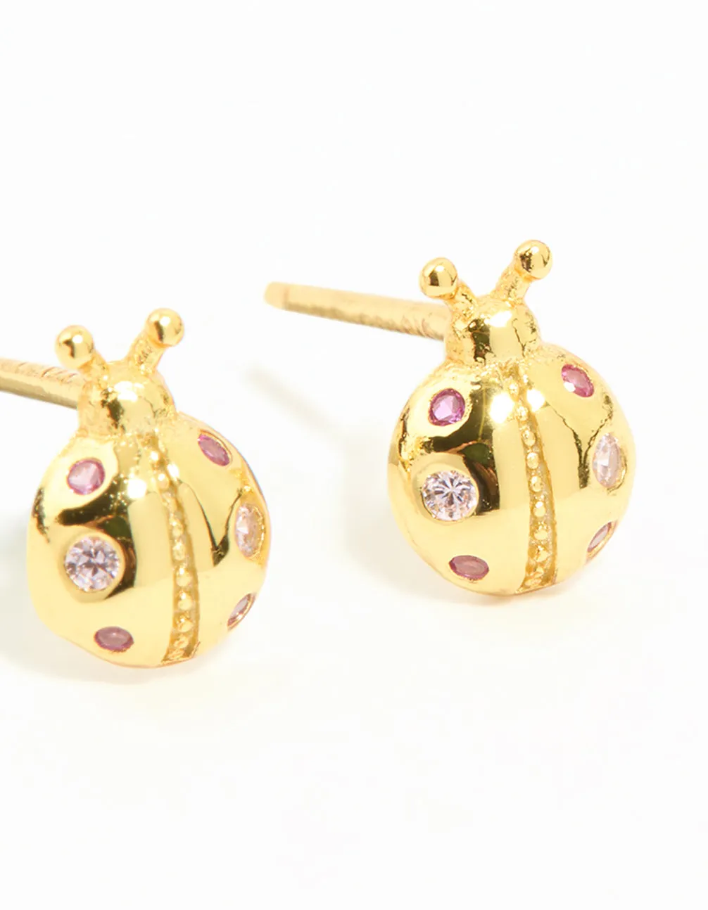 Gold Plated Sterling Silver Ladybug Stud Earrings sold by lovisa product image thumbnail 3