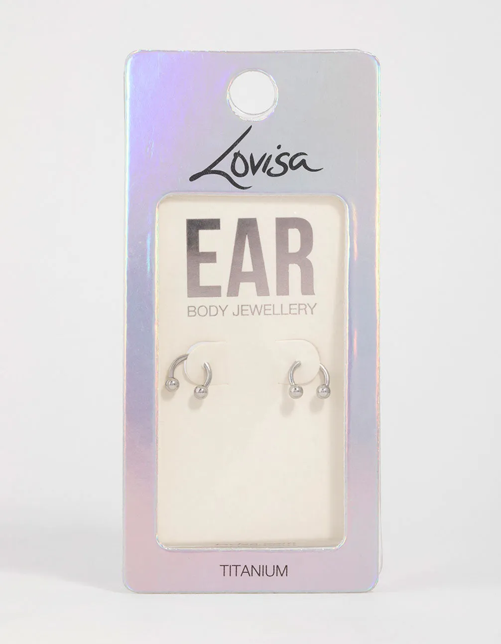 Titanium Open Hoop Earrings 2-Pack sold by lovisa product image thumbnail 5